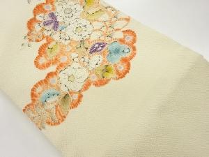 ふくれ織辻が花模様名古屋帯